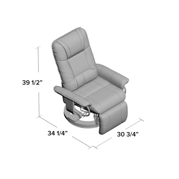 Winston Porter Wilde 20.5" Manual Swivel Recliner & Reviews Wayfair